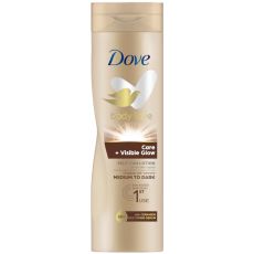 Dove Body Love Visible Glow Gradual Self-Tan Body Lotion Medium to Dark 250ml