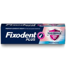 Fixodent Plus Food Barrier Fresh Flavour Denture Cream 40g