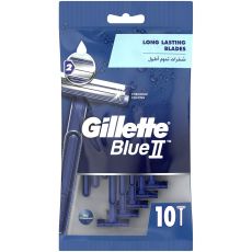 Gillette Blue II Fixed Disposable Razors 10s