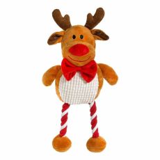 Good Boy Christmas Dog Toy - Hug & Tug Reindeer