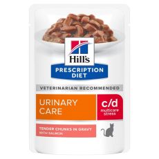 Hill's Prescription Diet Feline - C/D Urinary Multicare Stress (Salmon 12x85g)