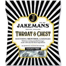 Jakemans Throat & Chest Soothing Menthol Lozenges Sugar Free 50g