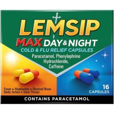 Lemsip Max Day & Night Cold & Flu Relief Capsules 16s