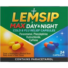 Lemsip Max Day & Night Cold & Flu Relief Capsules 24s