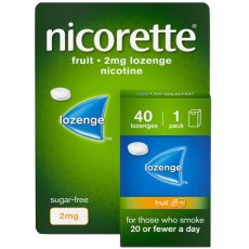 Nicorette Fruit 2mg Nicotine Lozenges 40s