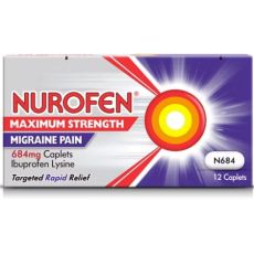 Nurofen Maximum Strength Migraine Pain 684mg Caplets 12s