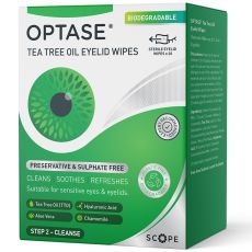 Optase Tea Tree Oil Eyelid Wipes 20s