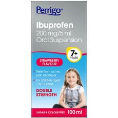 Perrigo Ibuprofen 200mg/5ml Oral Suspension 100ml