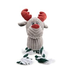 PetFace Dog Toy - Reindeer with Rope Legs