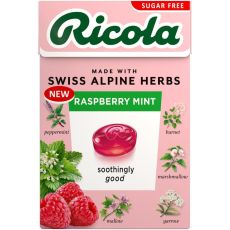 Ricola Swiss Herb Sweets Raspberry Mint Sugar Free 45g