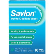 Savlon Wound Cleansing Wipes 10s