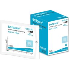 Softpore Adhesive Surgical Dressing 10cm x 10cm 50s (803100)