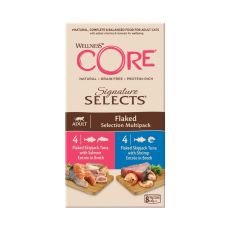 Wellness Core Adult Cat Food - Flaked Multipack (8x79g) 