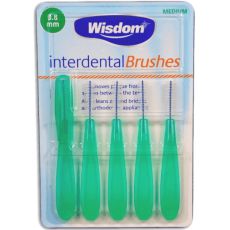Wisdom Interdental Brushes Wire 0.8mm Green 5s
