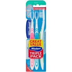 Wisdom Regular Plus Firm Toothbrush Triple Pack