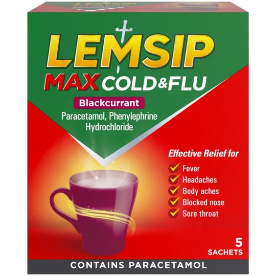 Lemsip Max Cold & Flu Blackcurrant