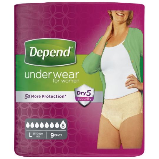 Depends underwear best sale for women