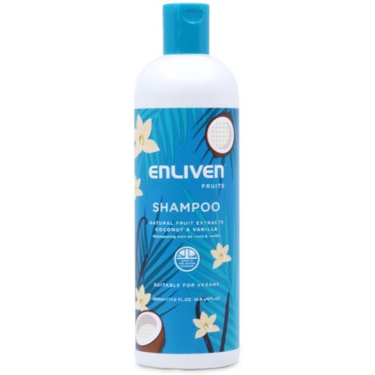 Enliven Natural Fruit Extracts Coconut Vanilla Shampoo 500ml