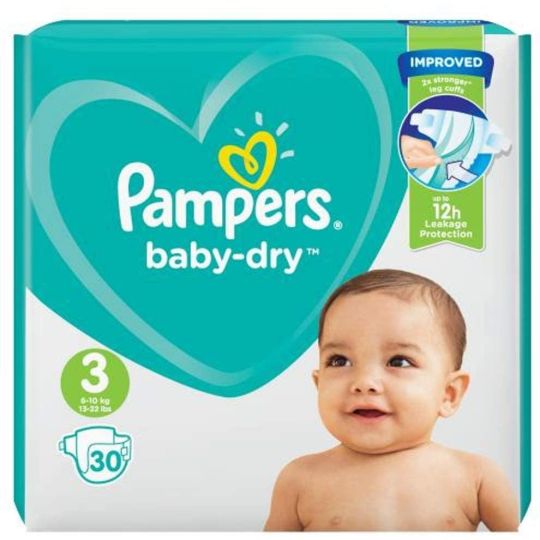 Pampers Baby Dry Midi Size 3 30s Nappies Chemist online