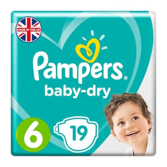 Pampers baby dry extra sale large size 6s 19s