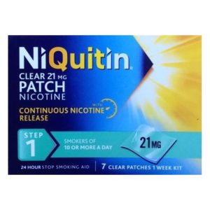 NiQuitin CQ Clear 21mg Patches (Step 1) - 7 Patches